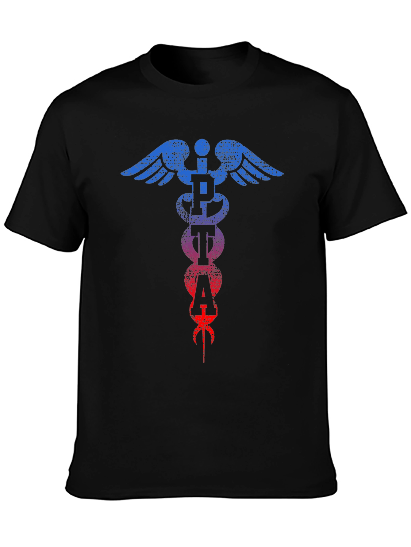Distressed PETA Caduceus T-Shirt