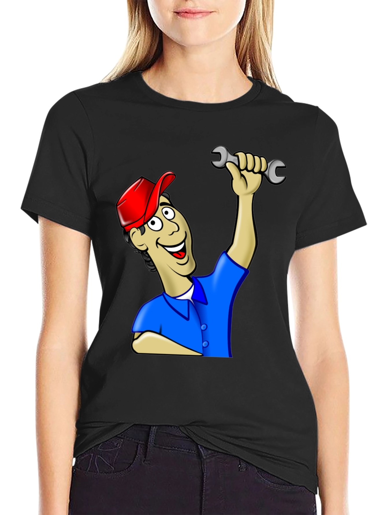 Cartoon Mechanic T-Shirt