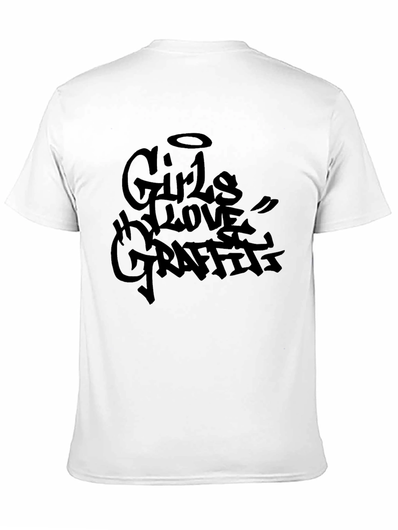 Girls Love Graffiti Black T-Shirt