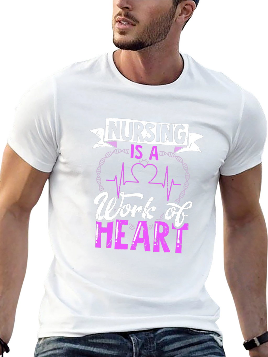 Nursing Is A Work of Heart T-Shirt