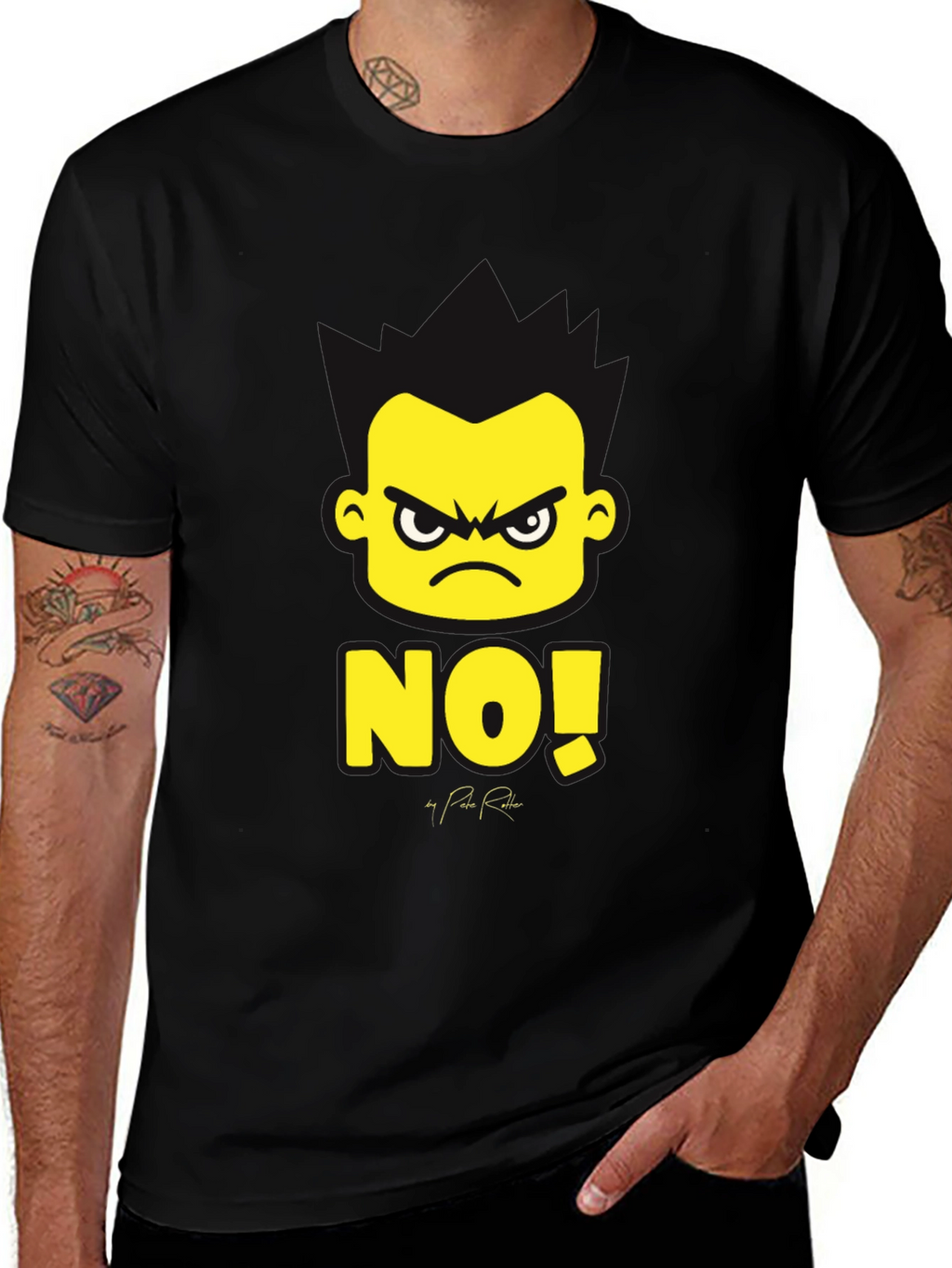 Black NO! Graphic Tee