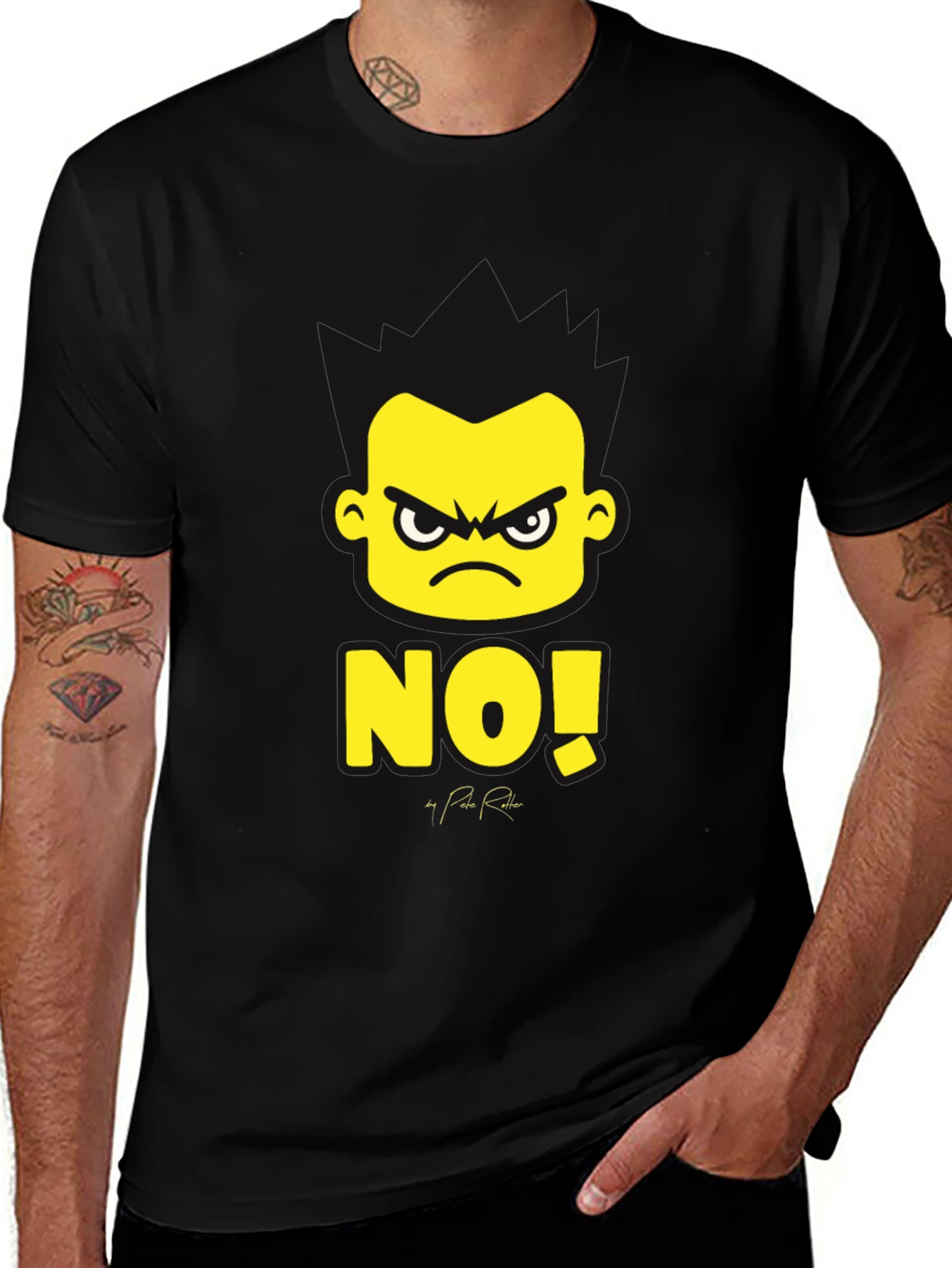 Black NO! Graphic Tee