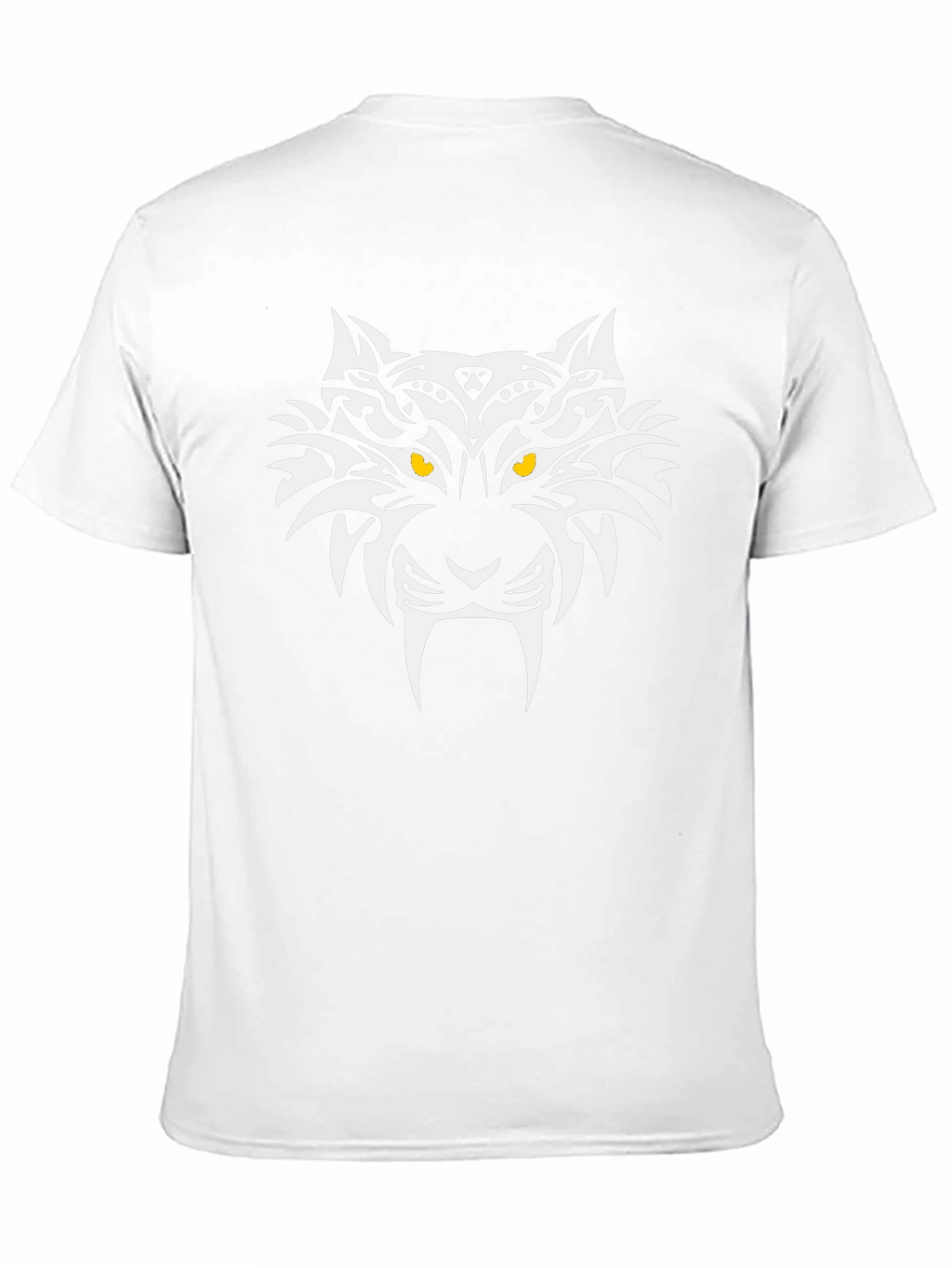 Black T-Shirt with Tribal Tiger Graphic