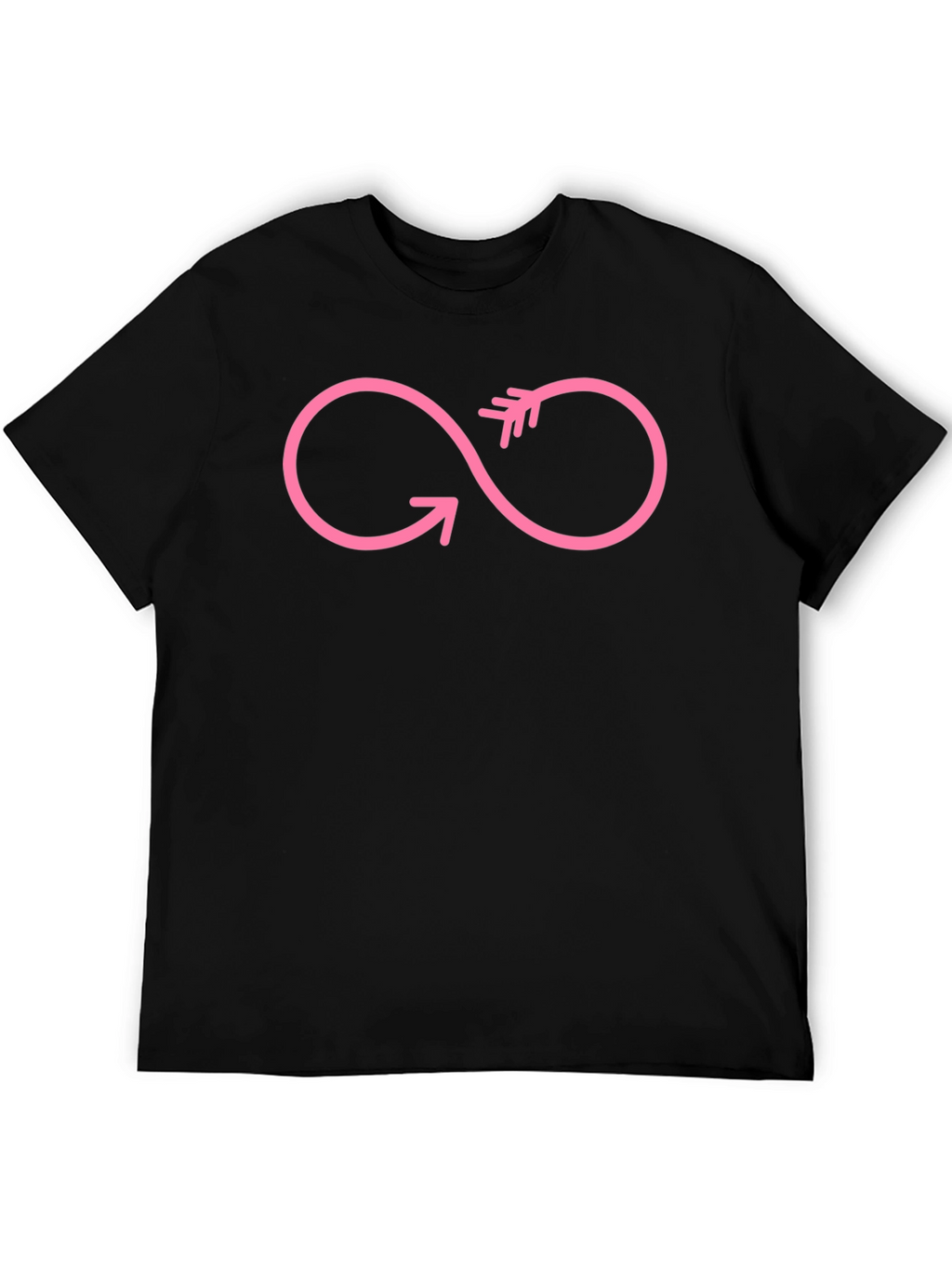 Infinity Arrow Black Graphic Tee