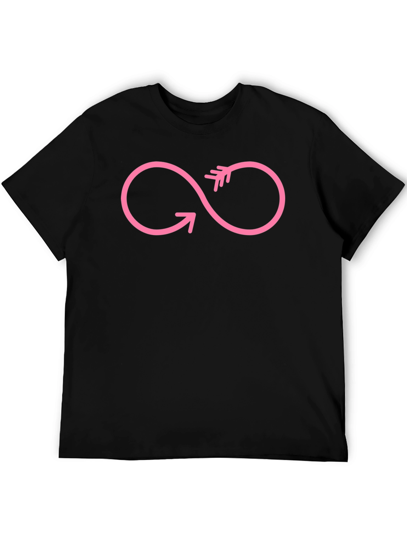 Infinity Arrow Black Graphic Tee