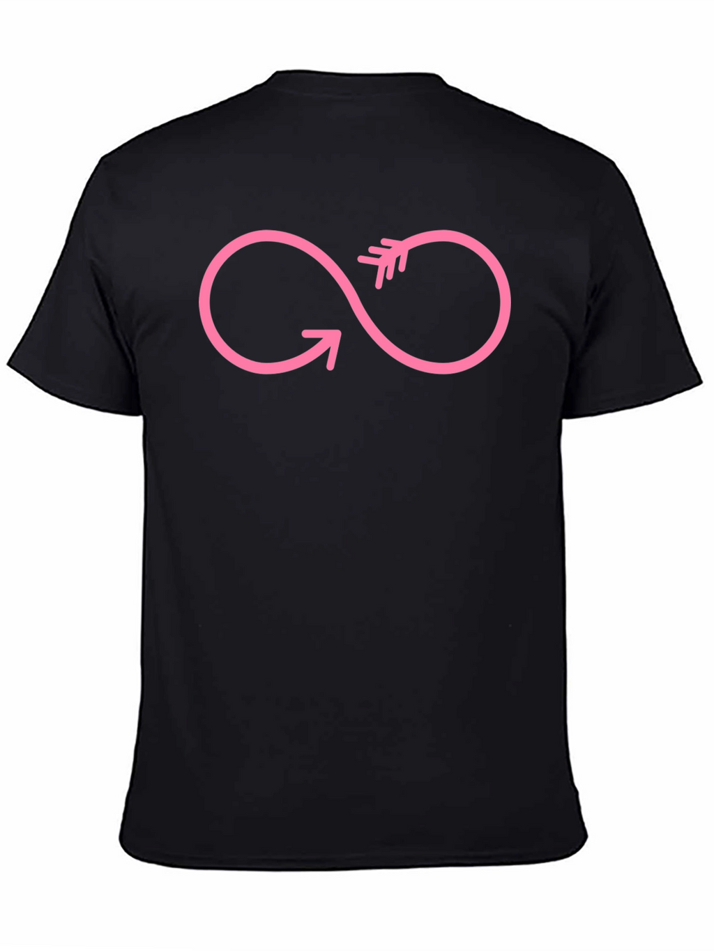 Infinity Arrow Black Graphic Tee
