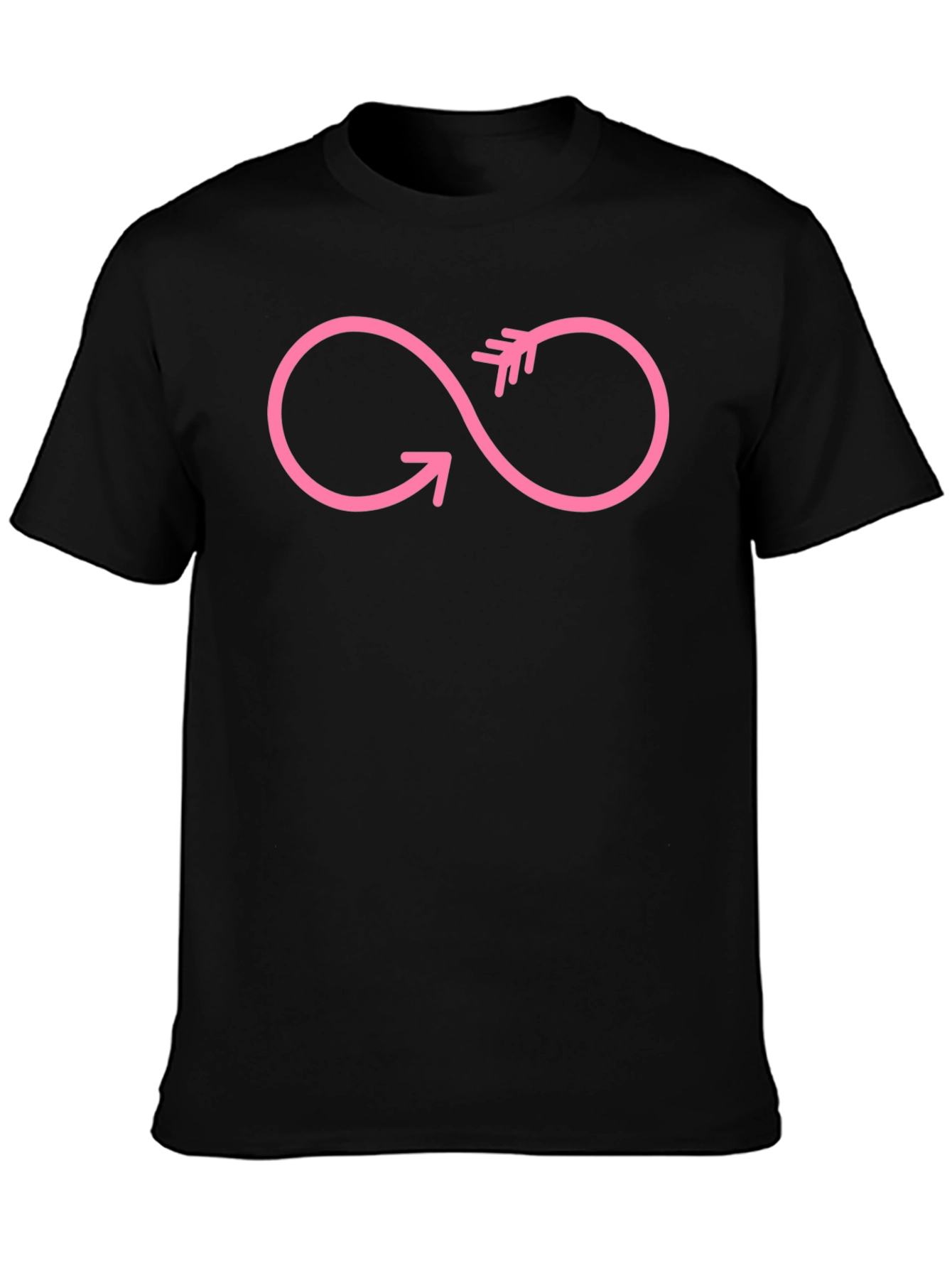 Infinity Arrow Black Graphic Tee