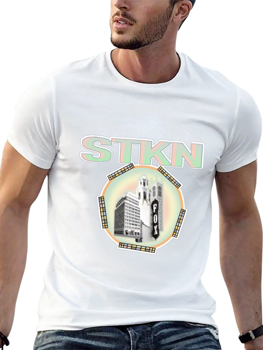 STKN Logo Black T-Shirt Urban Style