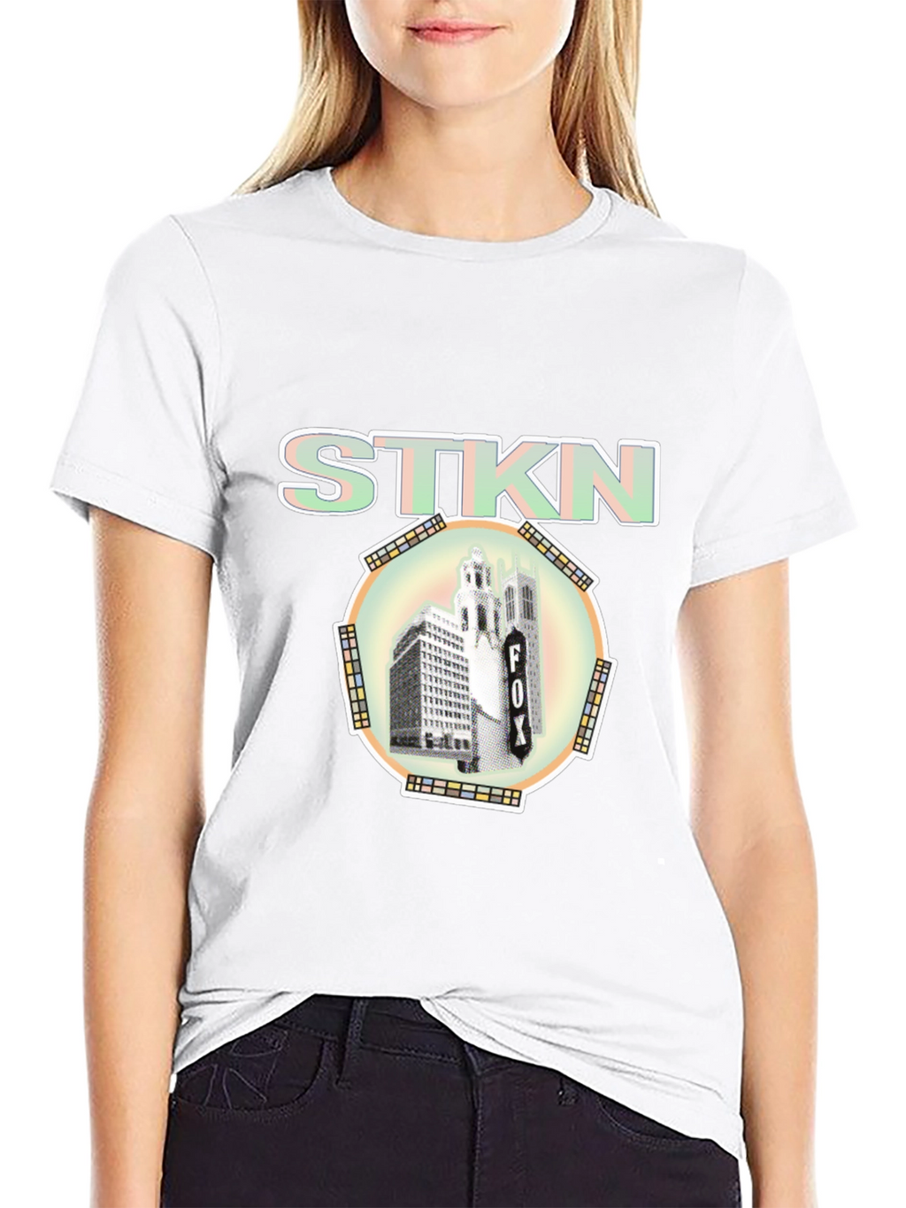 STKN Logo Black T-Shirt Urban Style