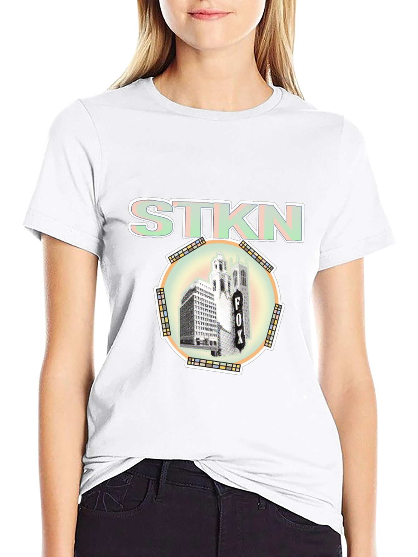STKN Logo Black T-Shirt Urban Style