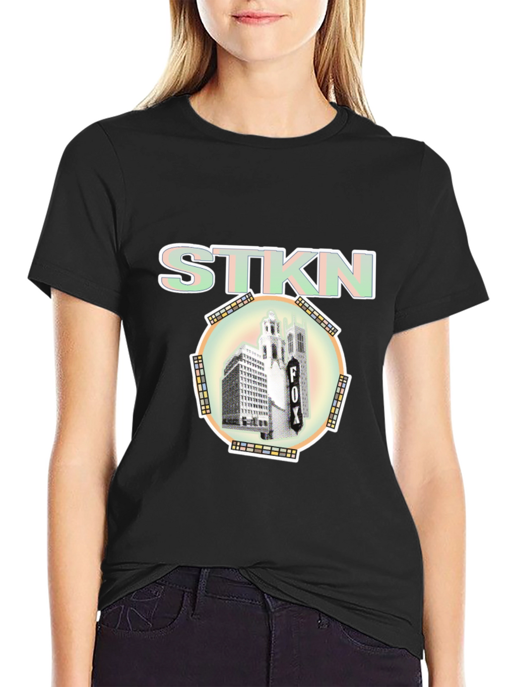 STKN Logo Black T-Shirt Urban Style