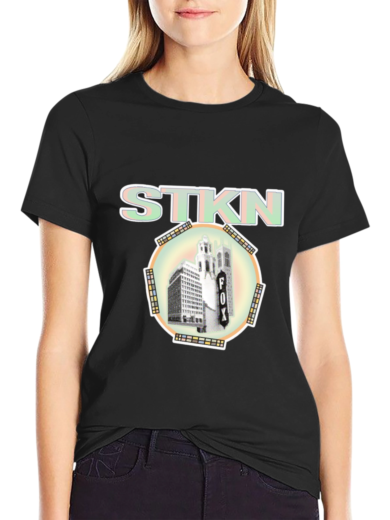 STKN Logo Black T-Shirt Urban Style