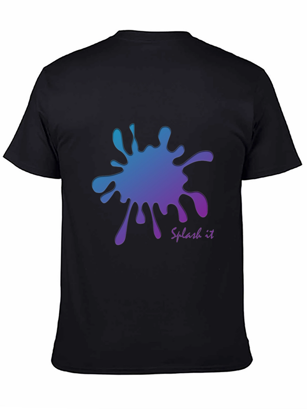 Gradient Splash Graphic T-Shirt - Cool and Stylish