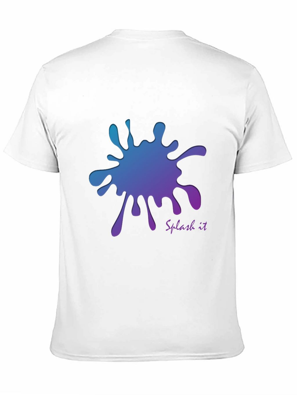 Gradient Splash Graphic T-Shirt - Cool and Stylish