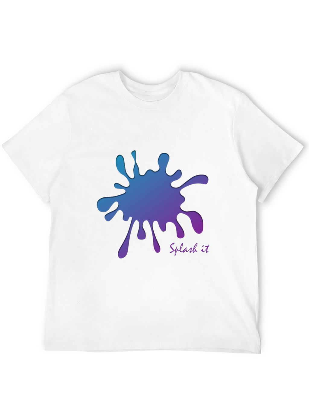 Gradient Splash Graphic T-Shirt - Cool and Stylish