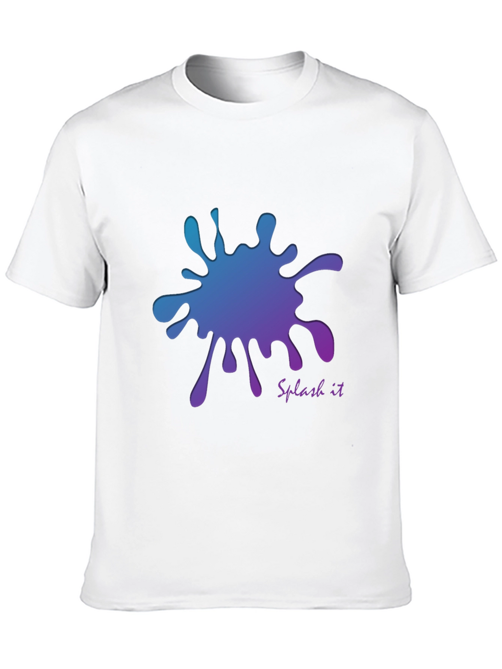 Gradient Splash Graphic T-Shirt - Cool and Stylish