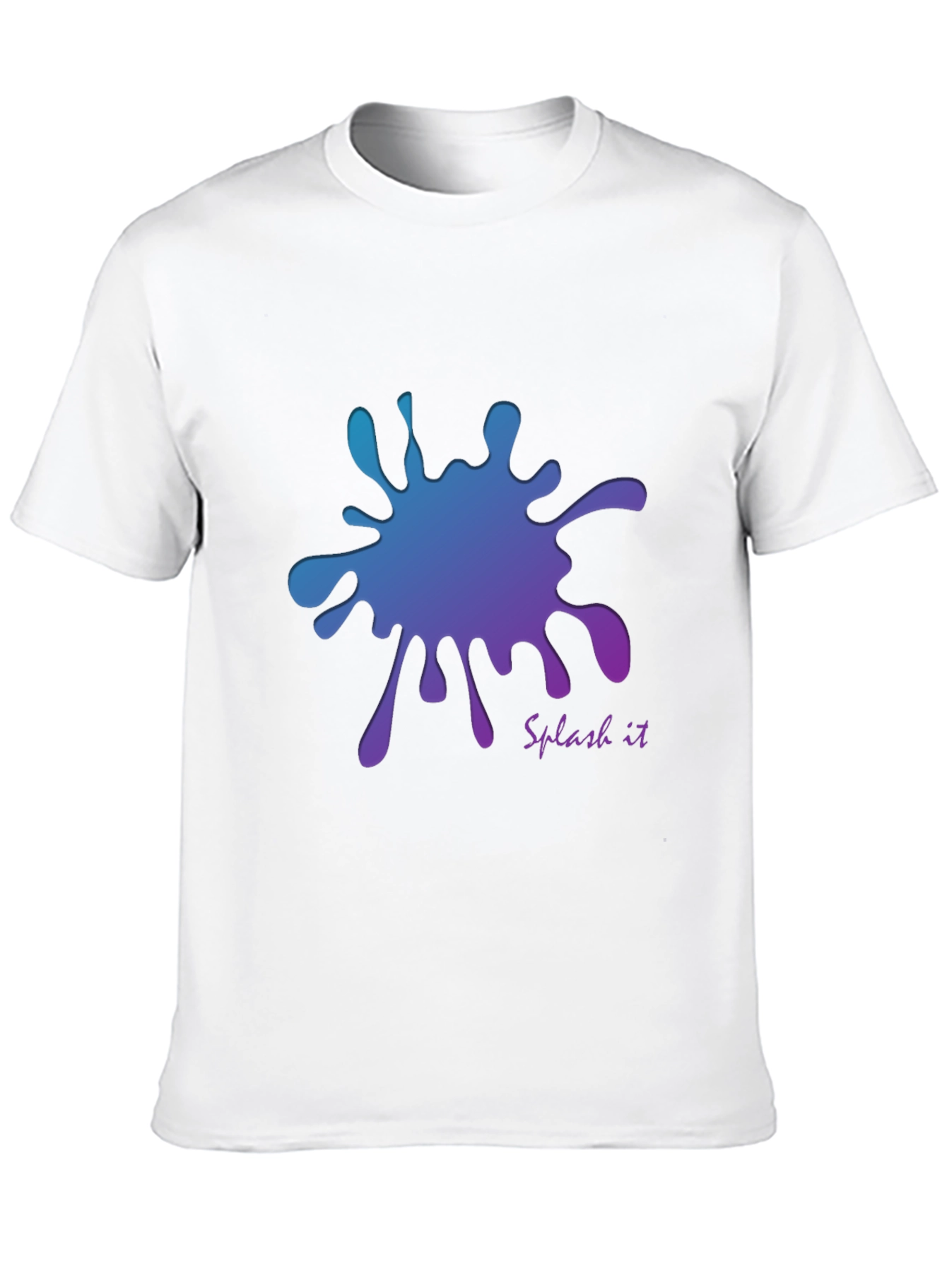 Gradient Splash Graphic T-Shirt - Cool and Stylish