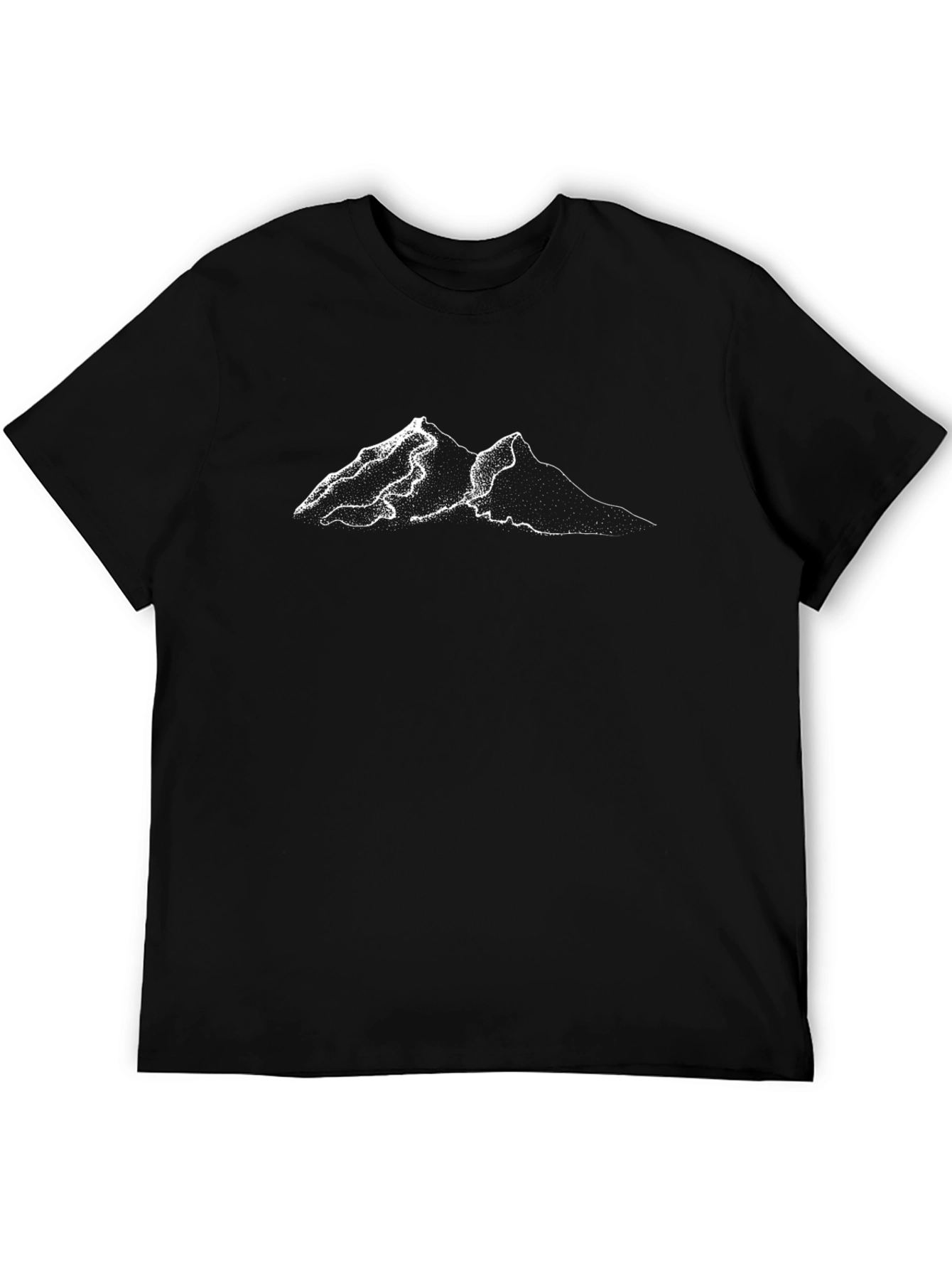 Minimalist Mountain Black T-Shirt