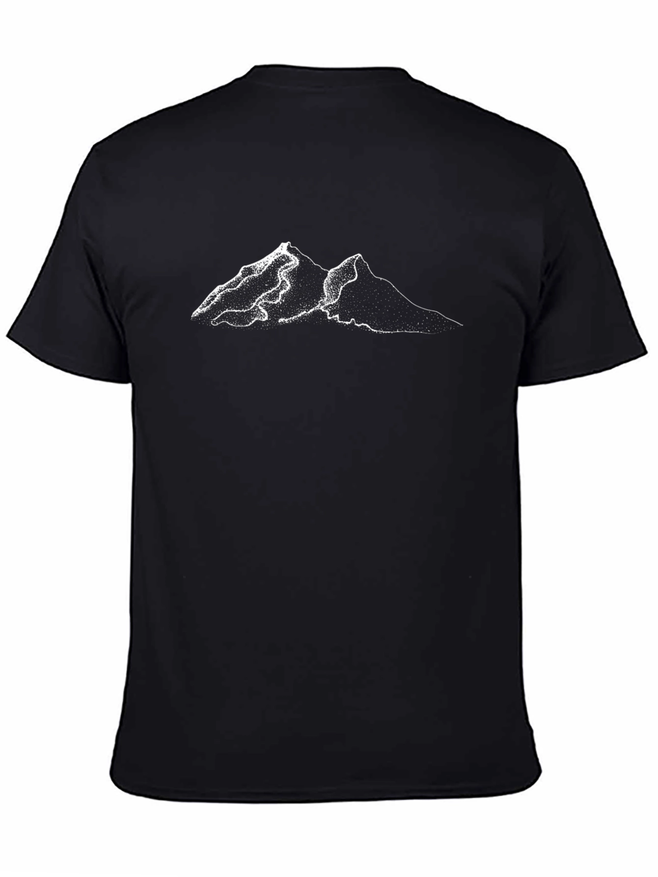 Minimalist Mountain Black T-Shirt