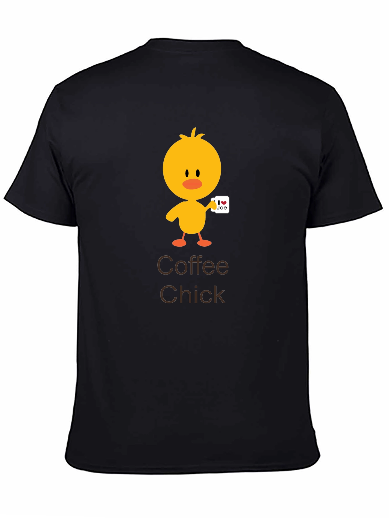 Coffee Chick T-Shirt - Quirky Cartoon Design