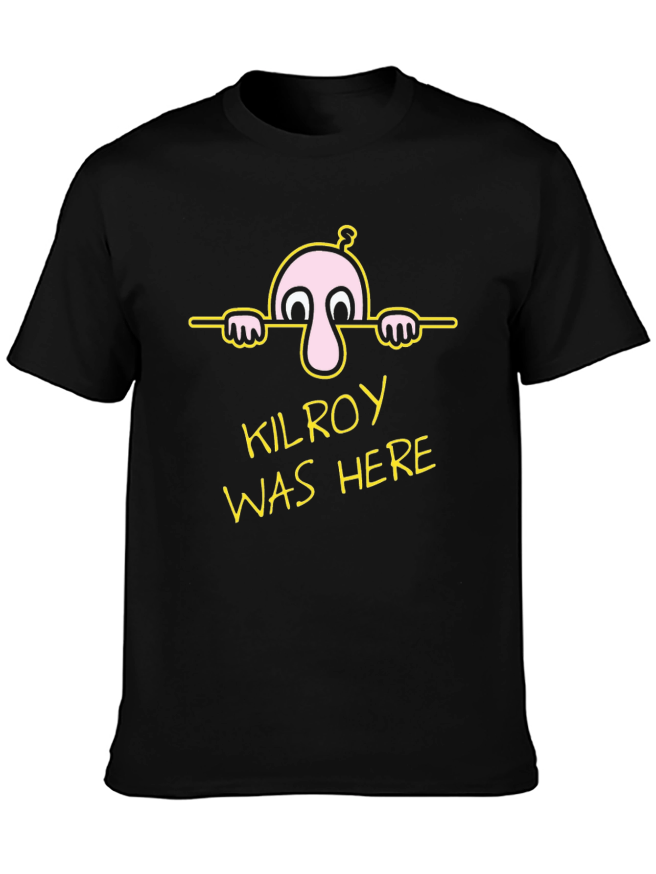 Kilroy Was Here Graphic Tee - Classic Cartoon Humor T-Shirt