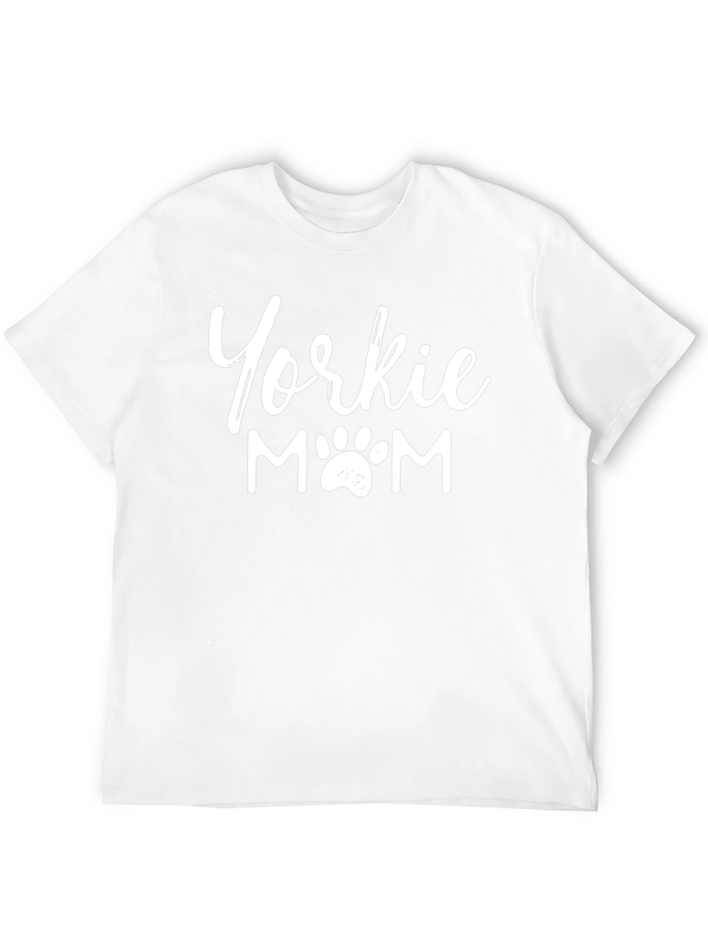 Yorkie Mom T-Shirt - Dog Paw Print Design