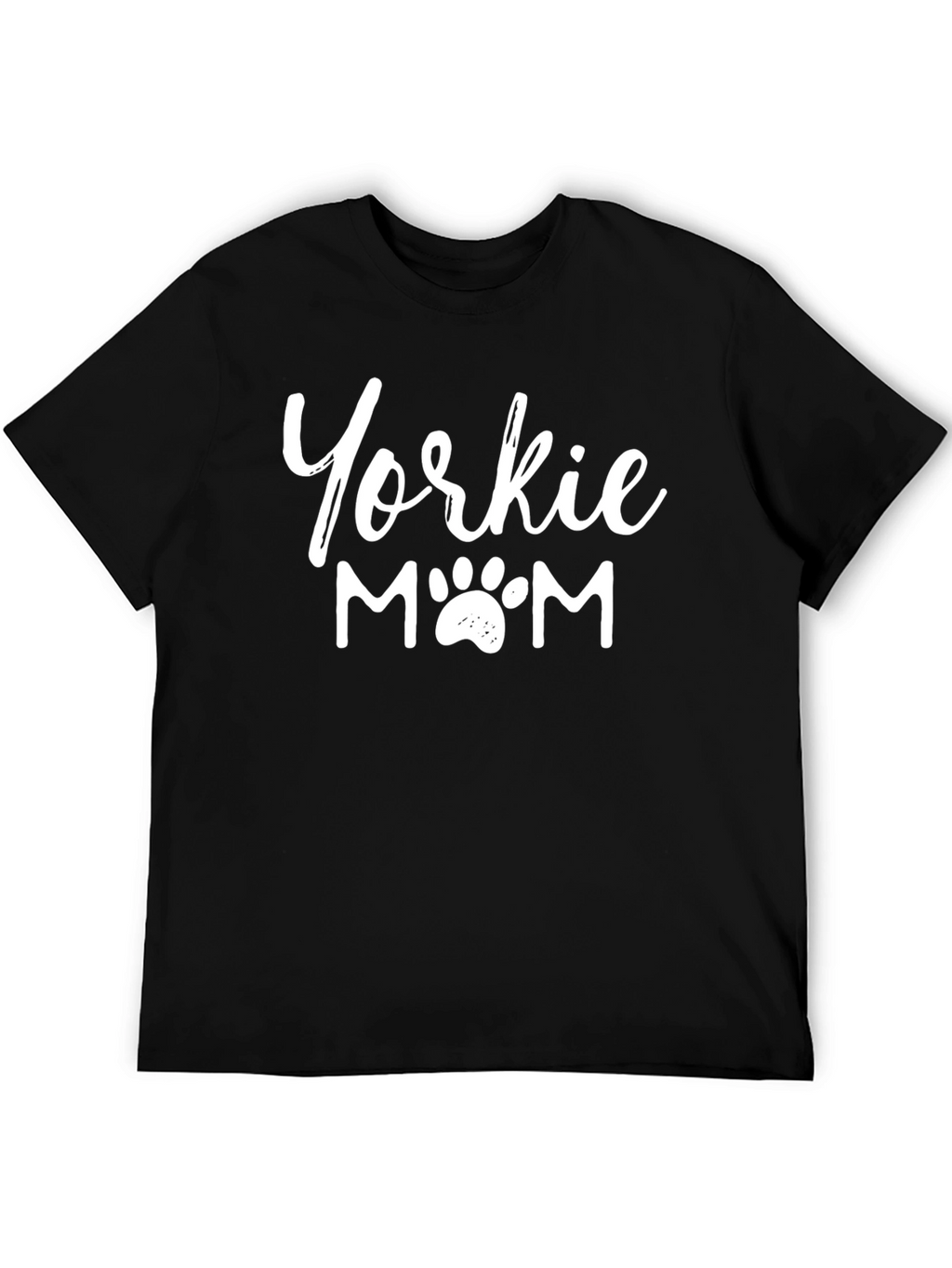 Yorkie Mom T-Shirt - Dog Paw Print Design