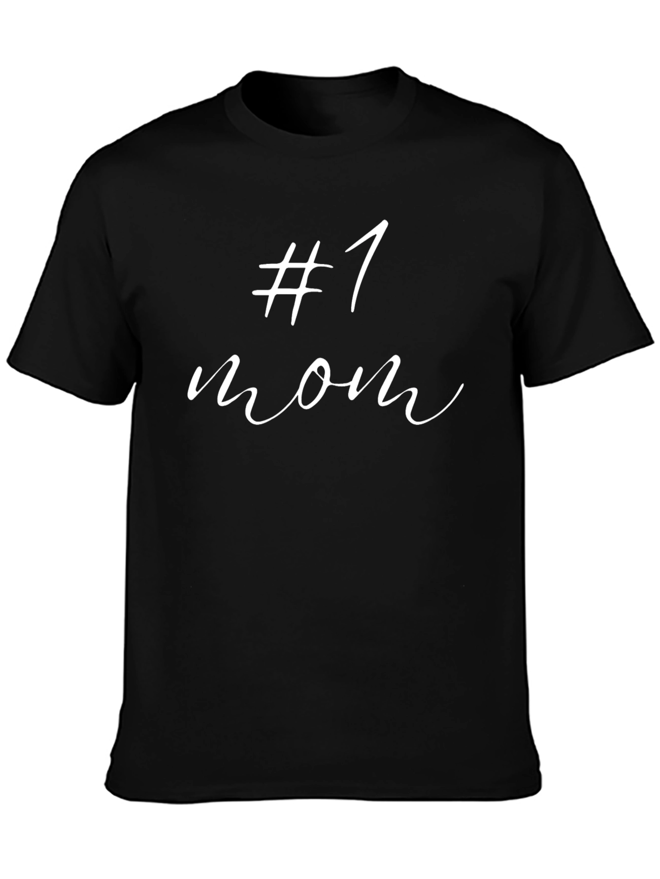 #1 Mom Black T-Shirt - Mothers Day Gift Idea