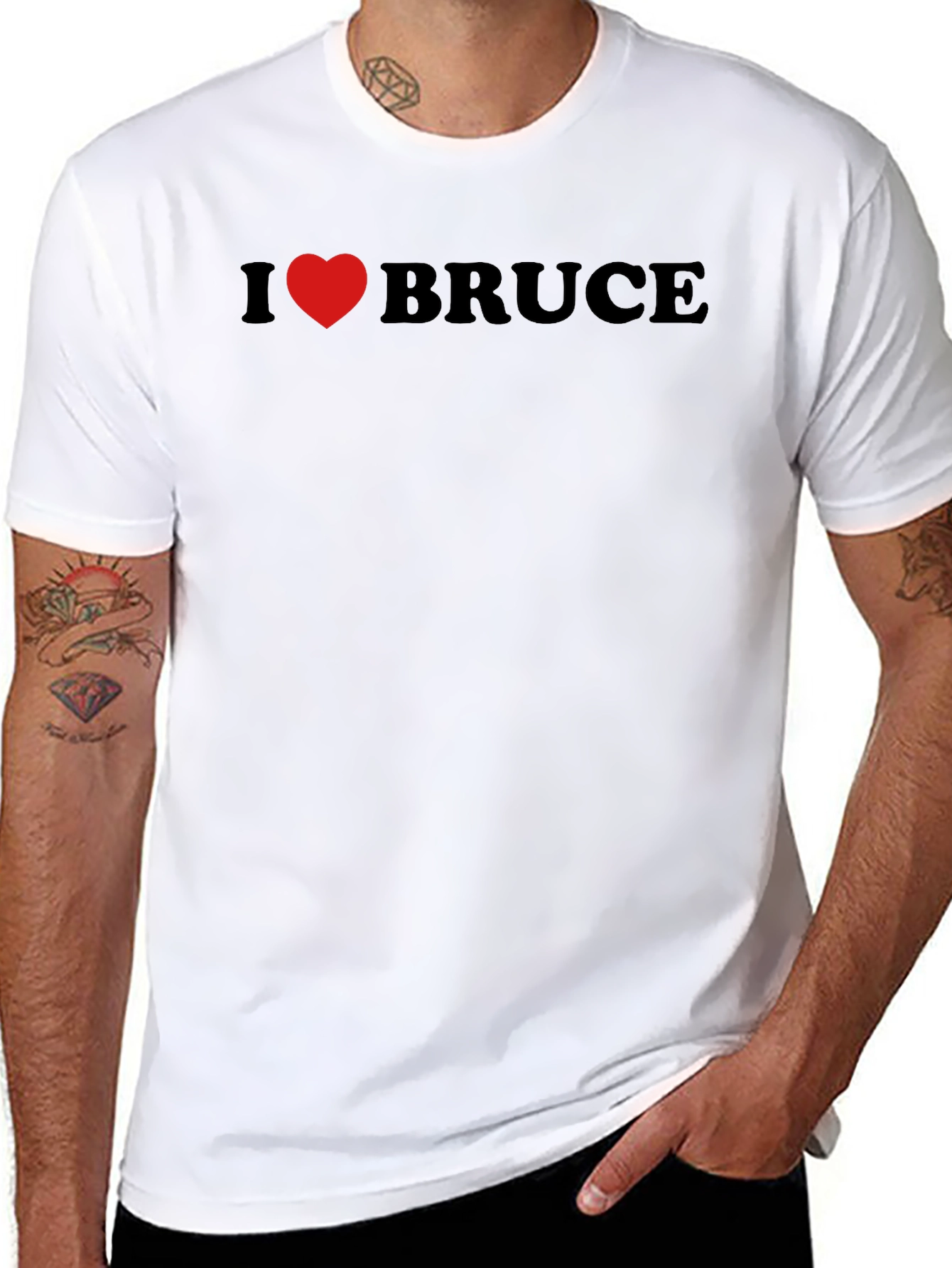 I Heart Bruce T-Shirt - Soft Cotton Casual Tee
