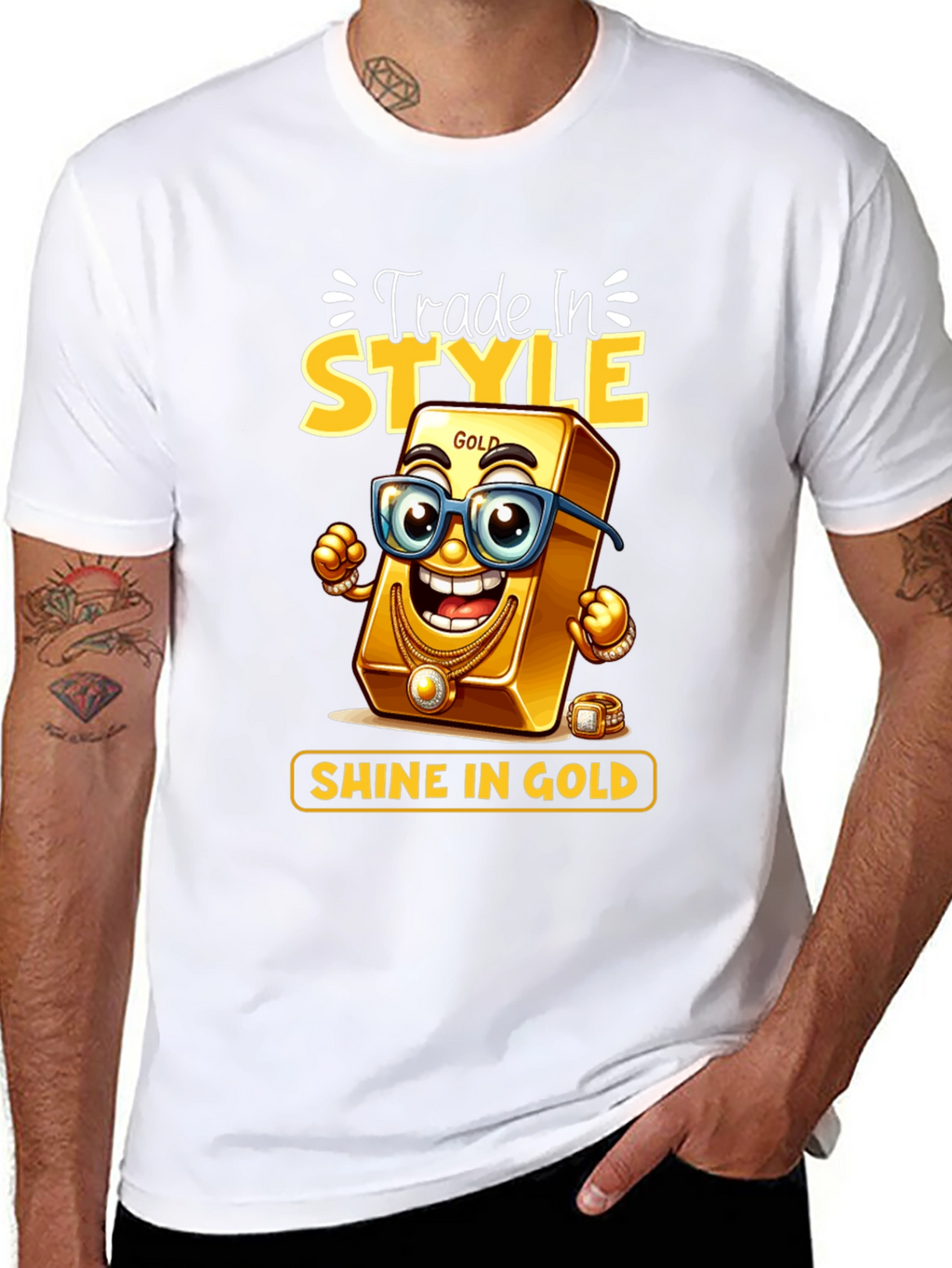Trade In Style Shine In Gold T-Shirt