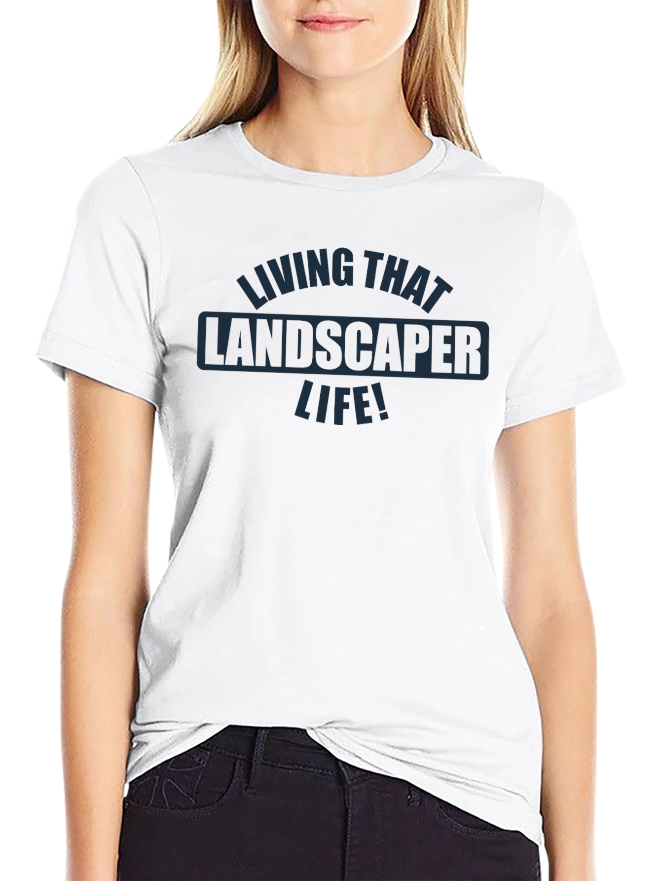 Living That Landscaper Life! Graphic Tee - Black