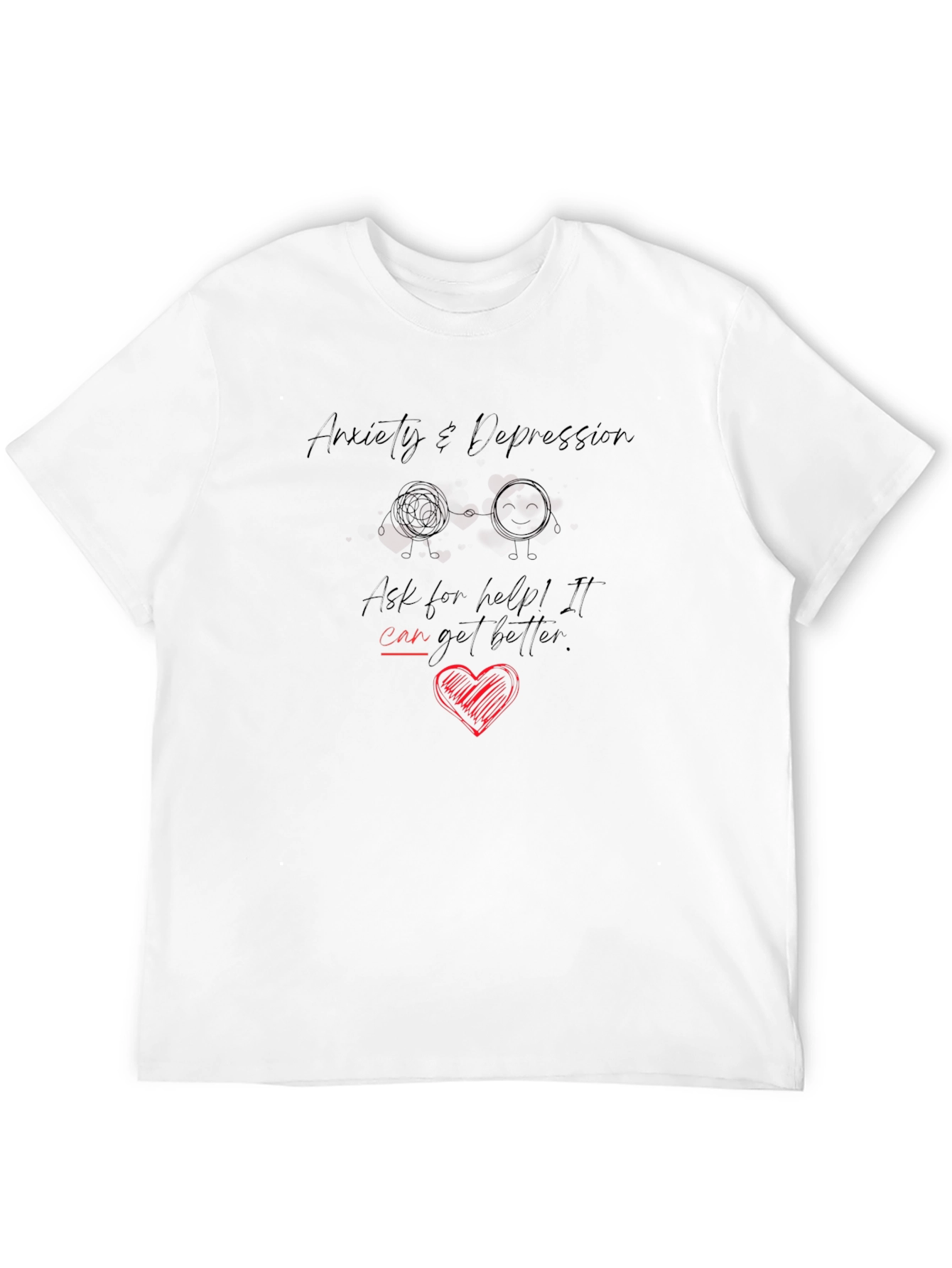 Anxiety & Depression Awareness Graphic T-Shirt
