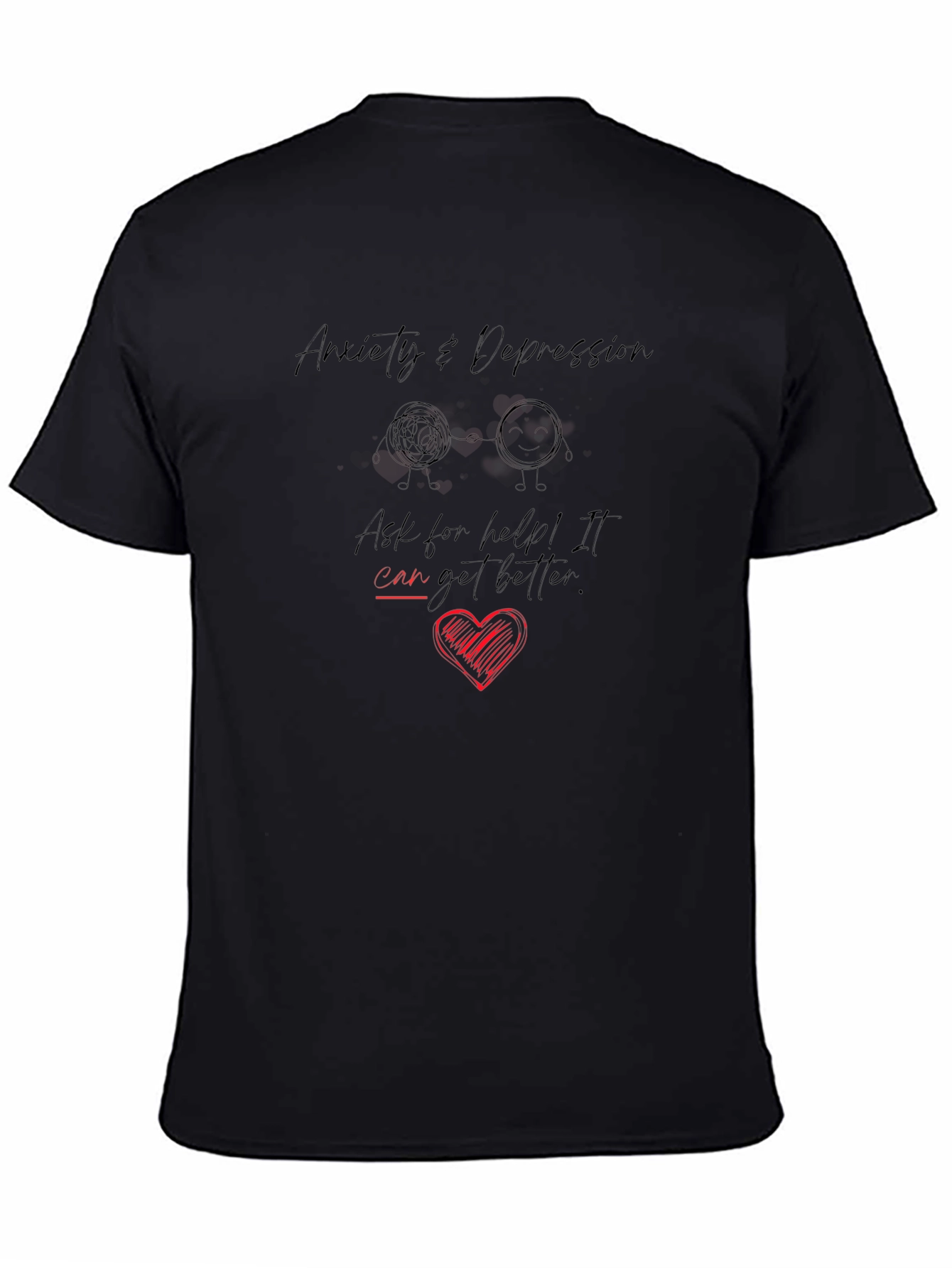 Anxiety & Depression Awareness Graphic T-Shirt