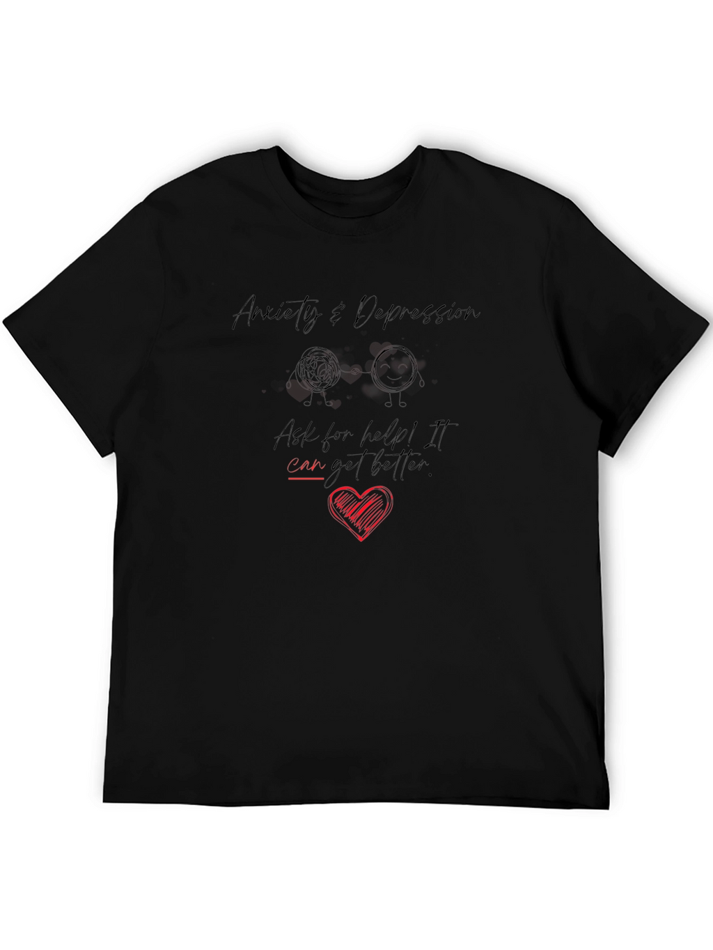 Anxiety & Depression Awareness Graphic T-Shirt