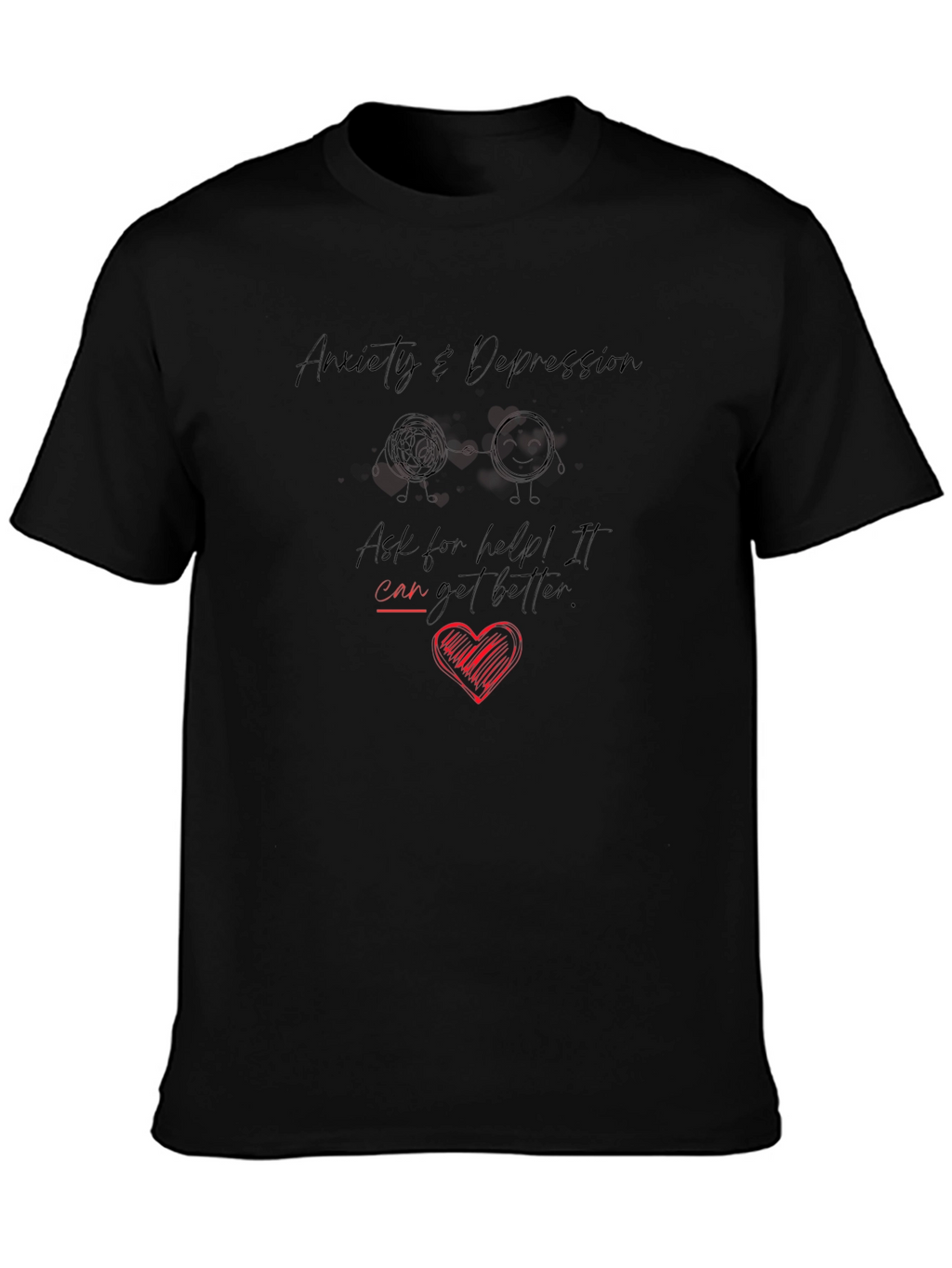Anxiety & Depression Awareness Graphic T-Shirt