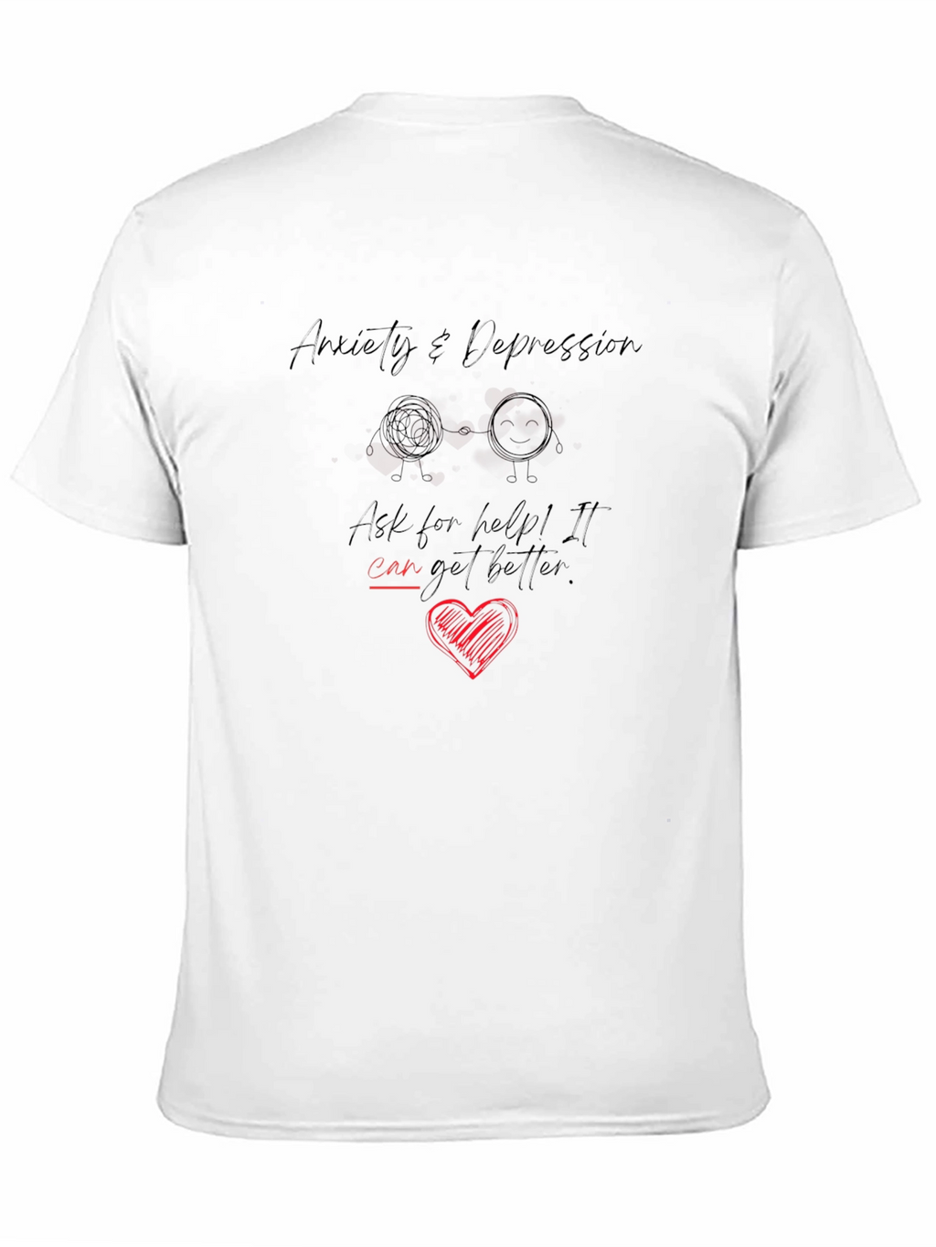 Anxiety & Depression Awareness Graphic T-Shirt