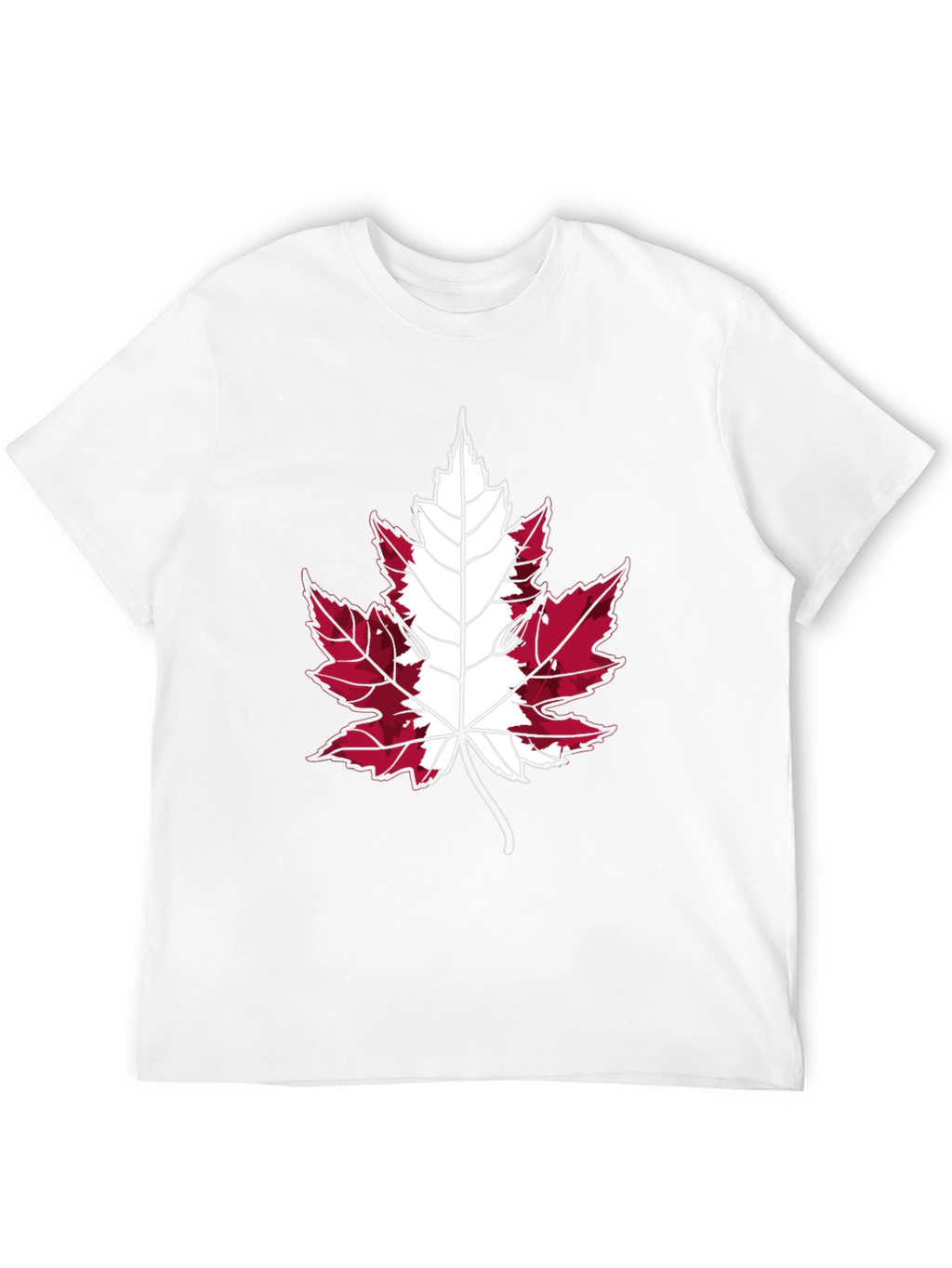 Canada Flag Maple Leaf T-Shirt - Black