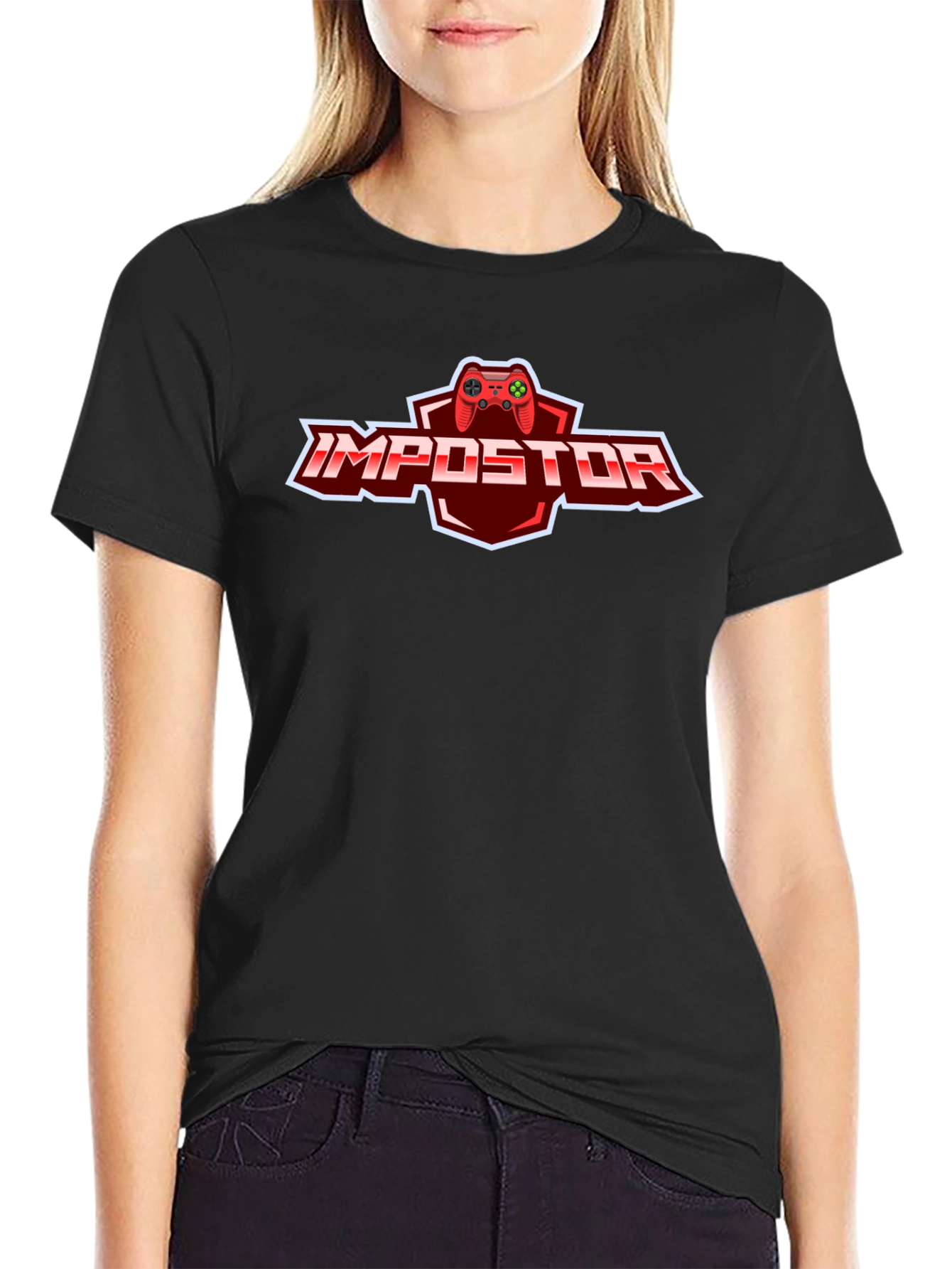 Impostor Gamer T-Shirt - Black Cotton Tee