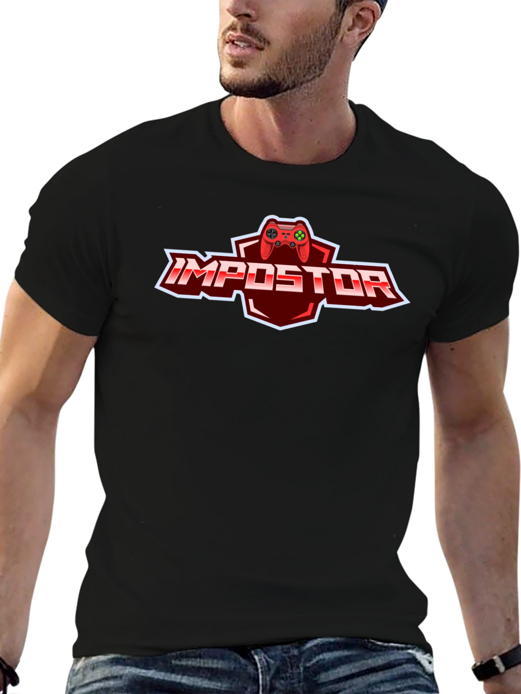 Impostor Gamer T-Shirt - Black Cotton Tee