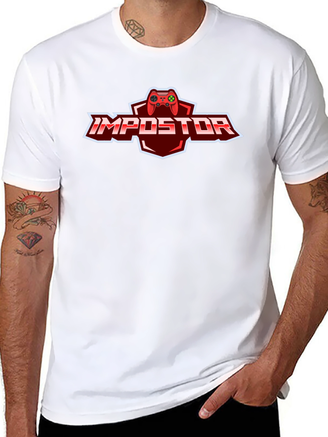 Impostor Gamer T-Shirt - Black Cotton Tee