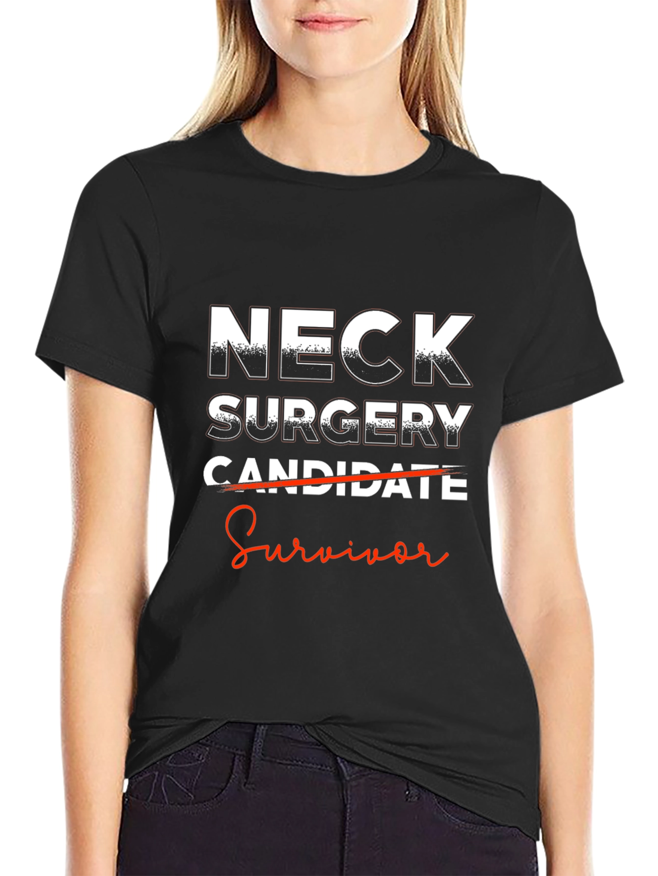Neck Surgery Survivor Graphic T-Shirt