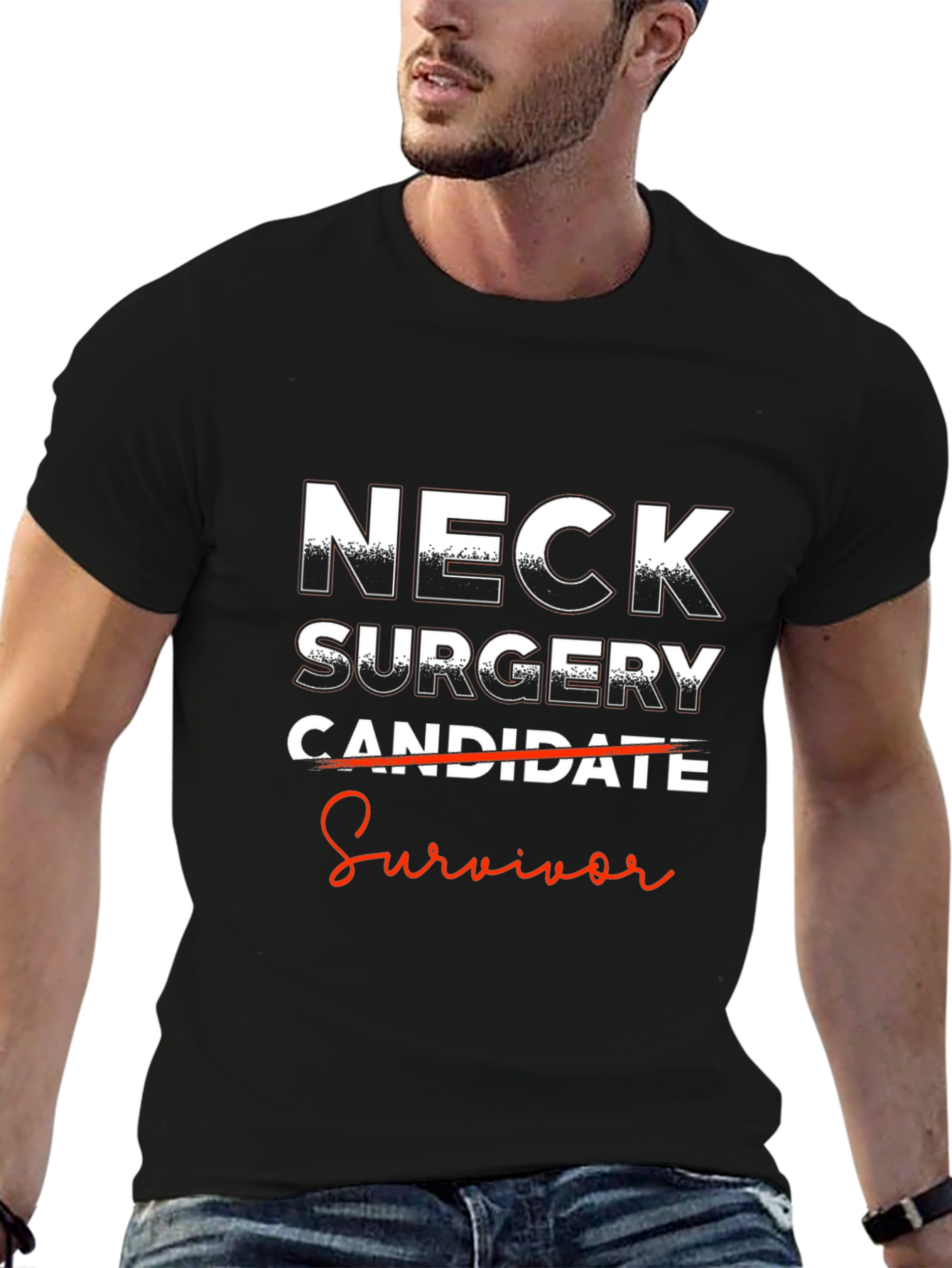 Neck Surgery Survivor Graphic T-Shirt