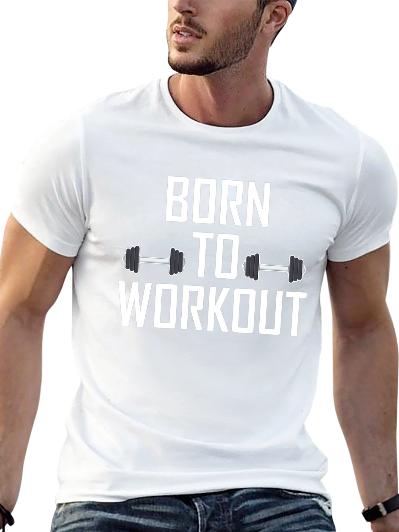 Born to Workout Mens Graphic Tee