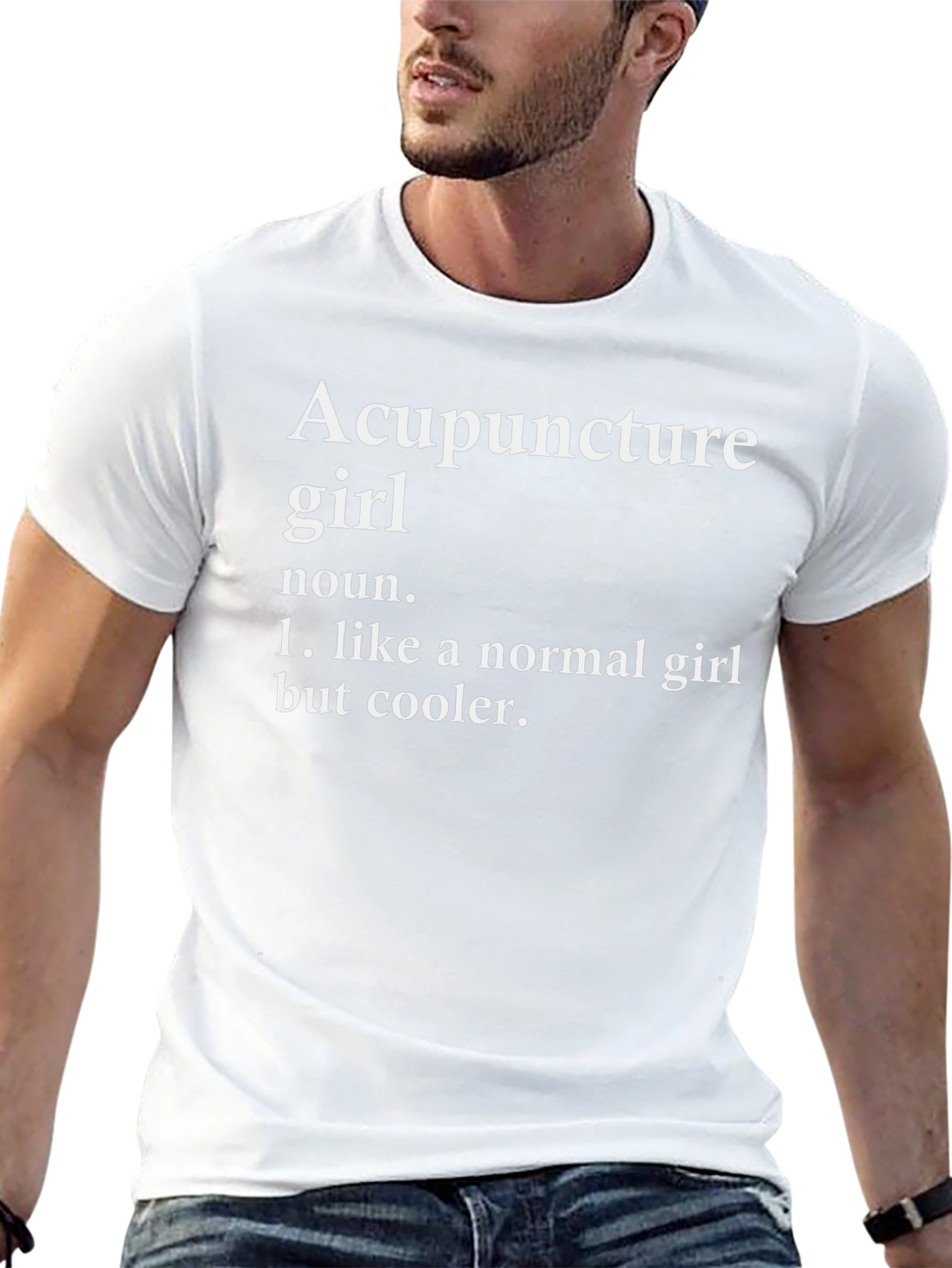 Acupuncture Girl Definition Black T-Shirt