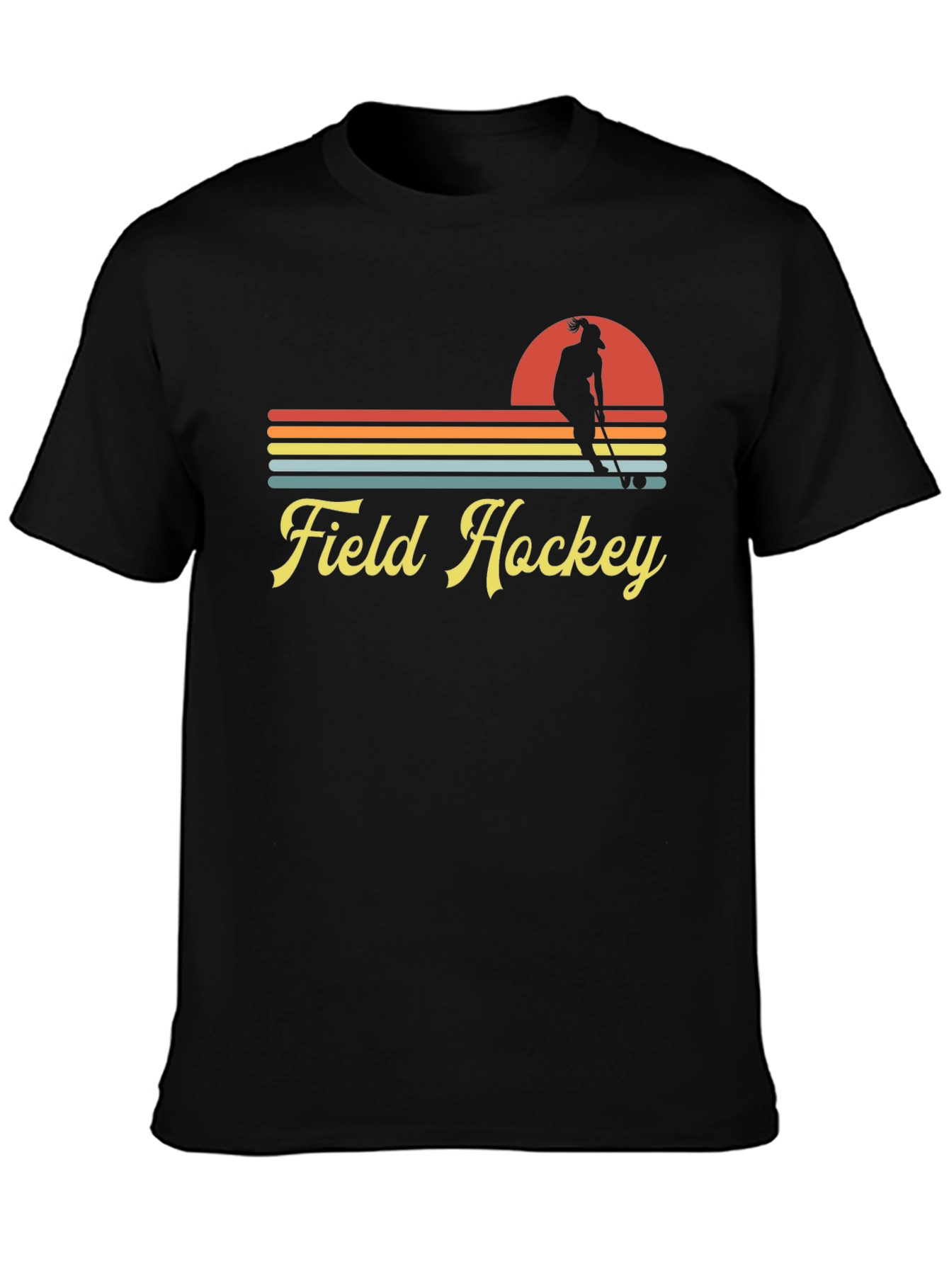 Field Hockey Retro Graphic Tee