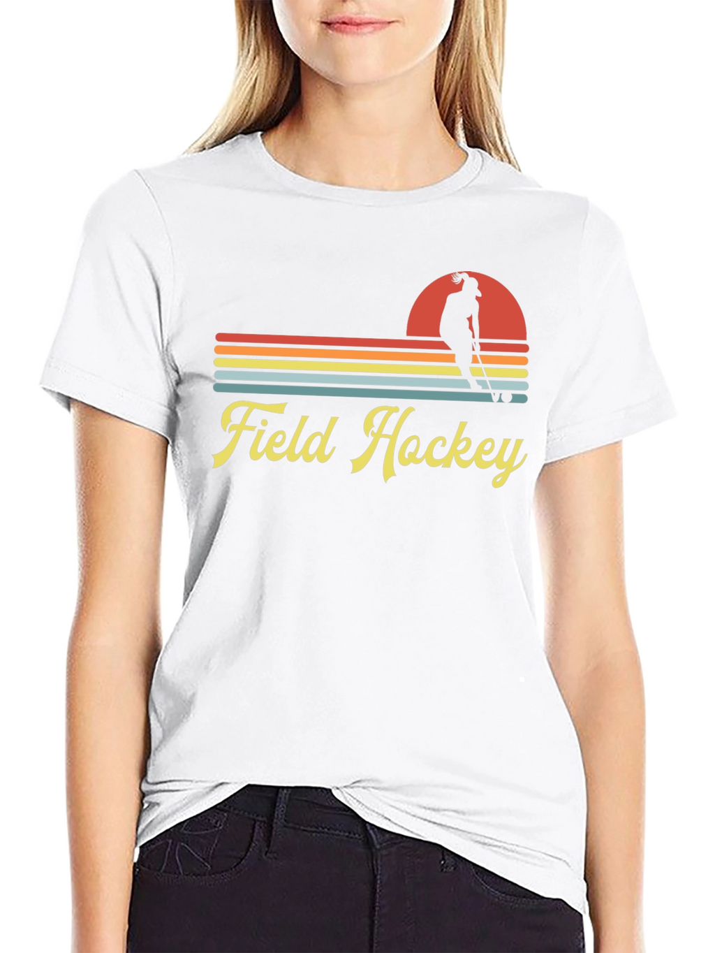 Field Hockey Retro Graphic Tee