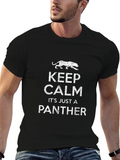 Keep Calm Panther Graphic T-Shirt - Cool & Casual