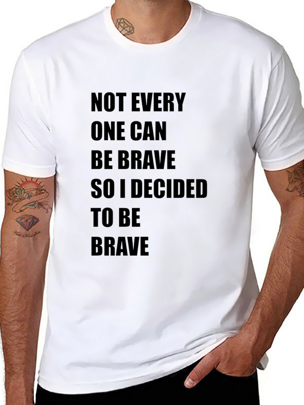 Be Brave Graphic Tee - Black