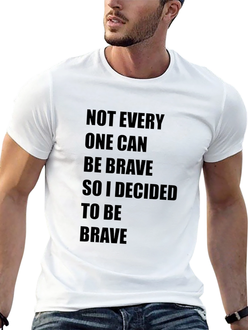 Be Brave Graphic Tee - Black