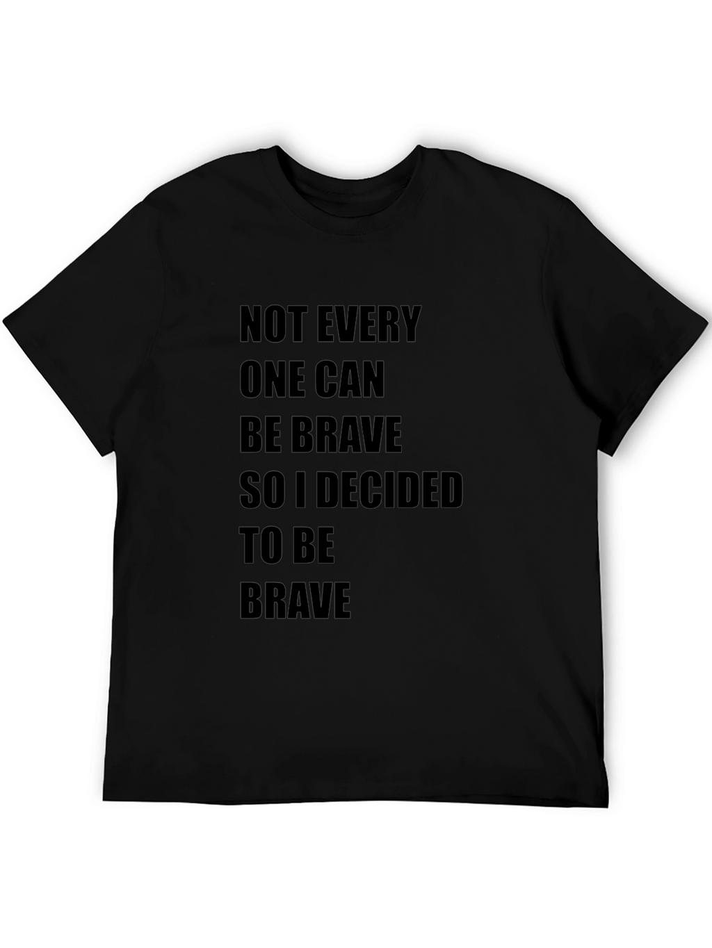Be Brave Graphic Tee - Black